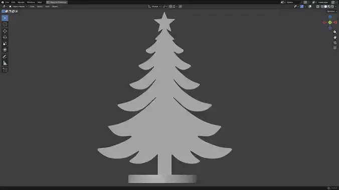Christmas tree for Printing