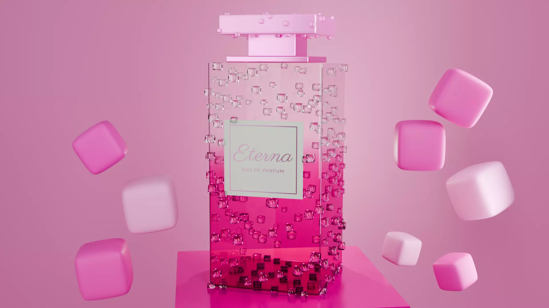 Eterna Perfume Bottle 3D Model Low-poly 3D model