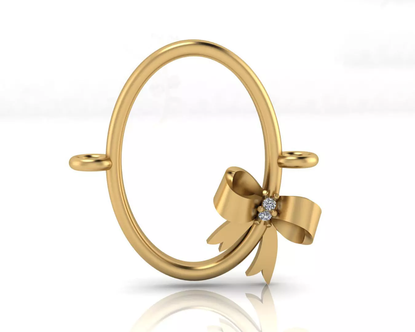 bow tie jewelry pendant 3D print model