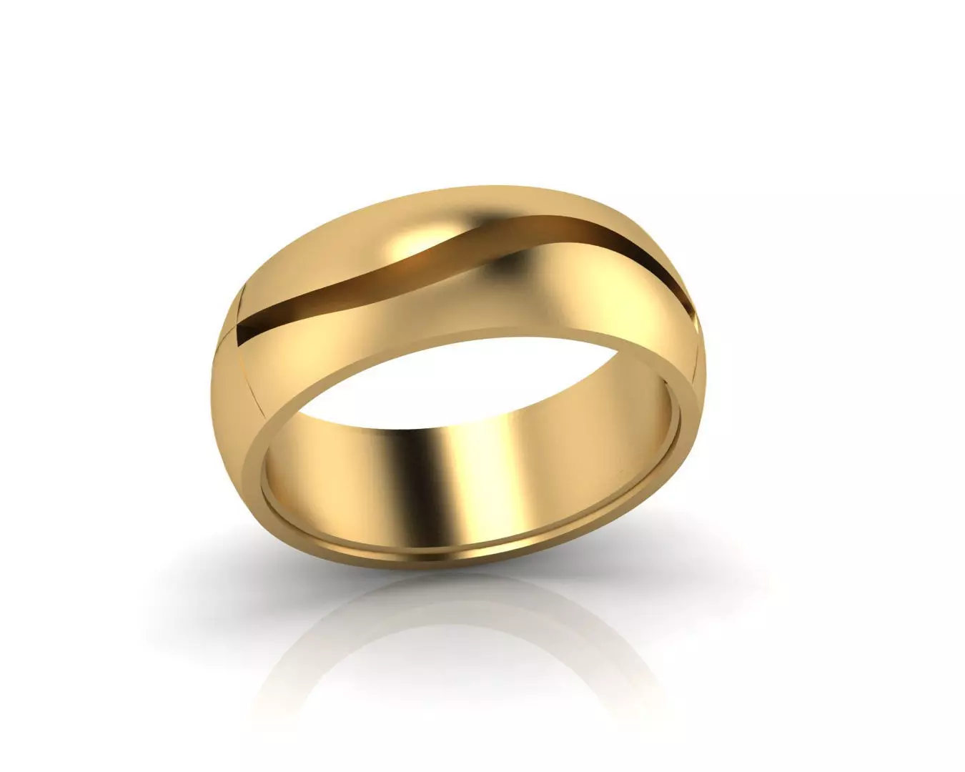 free gold ring free Free 3D print model