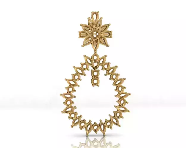 pear and marquise jewelry pendant