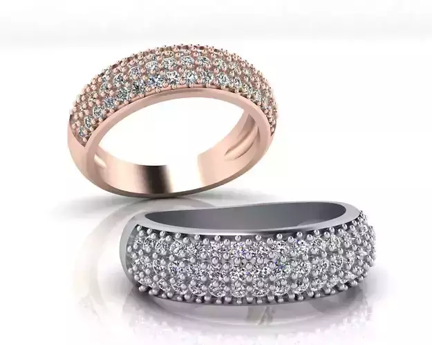 pave setting engagement jewelry ring