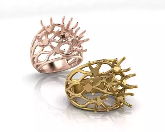 six solitaire jewelry ring