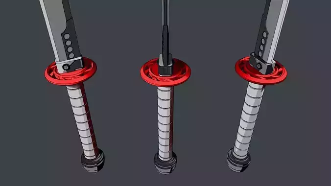 Stylistic Sword made in blender