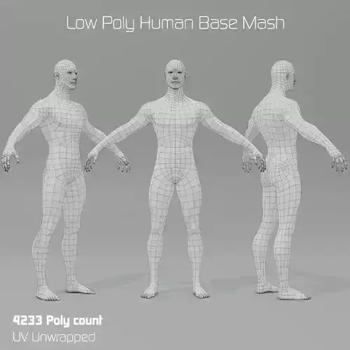 Low Poly Human Base Mesh
