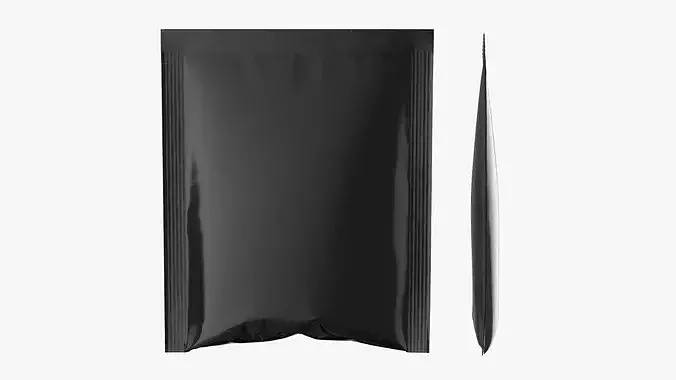 Glossy Foil Tea Sachet Pouch Mockup 01