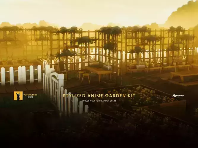 Stylized Anime Garden Kit