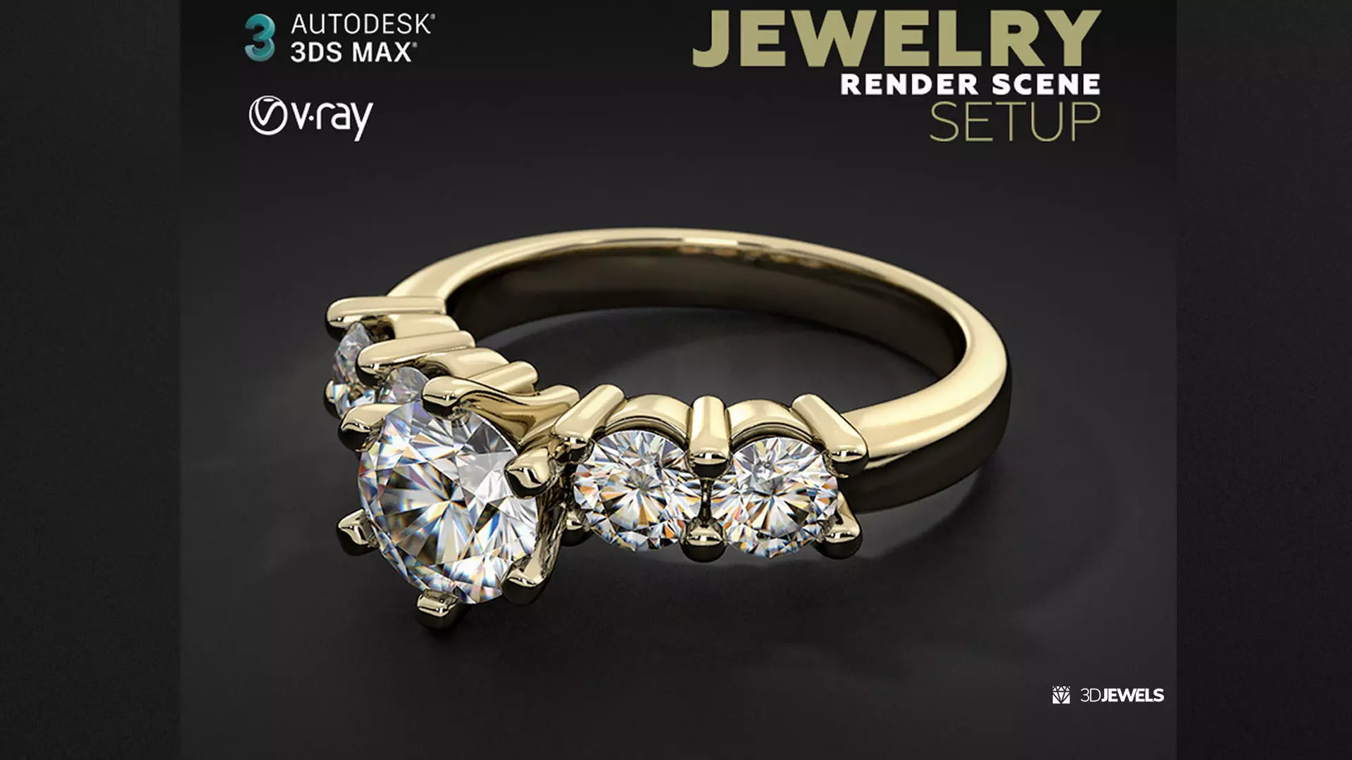 3ds Max with V-Ray Scene Settings for Jewelry 3D Rendering 3D model