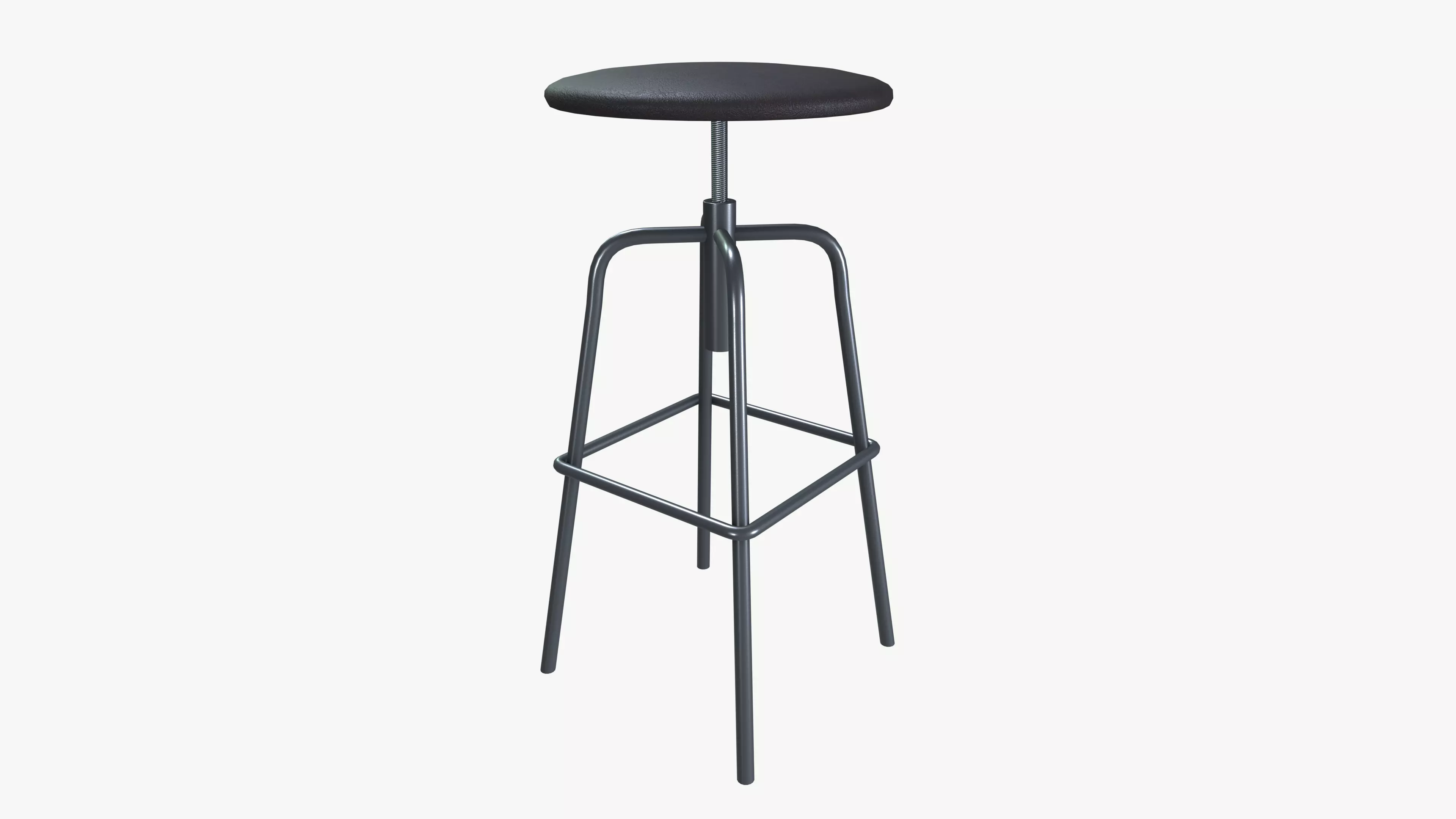 Industrial stool Low-poly 3D model