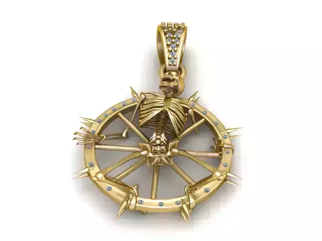 skeleton body pendant  3D Printable model