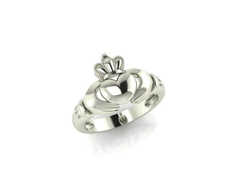 Ring  heart hands 3D print model_1