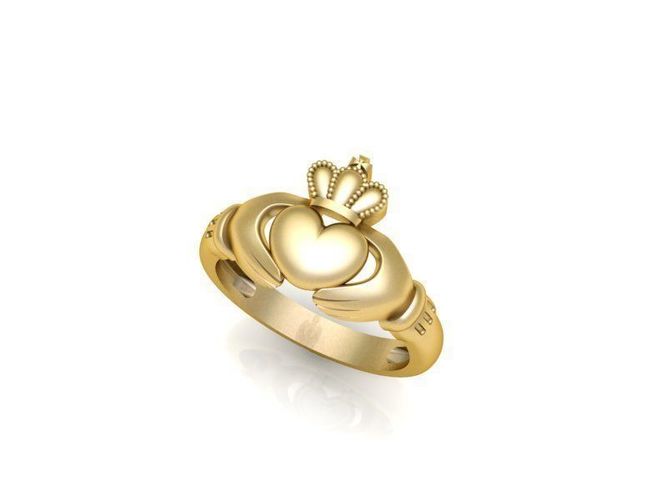Ring  heart hands 3D print model