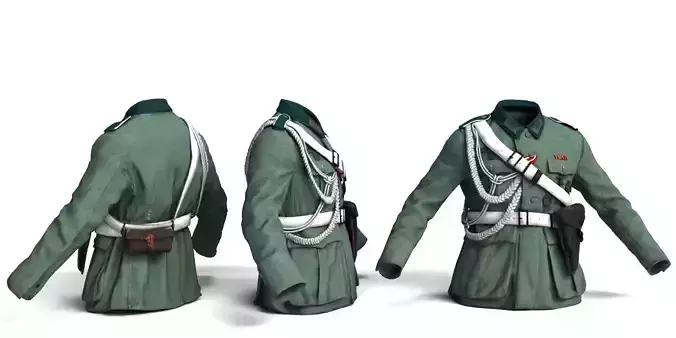 Captain Outfit High-Detail Character Clothing Set