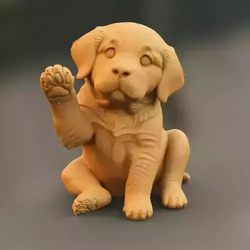 Baby Golden 3D Printing Figure