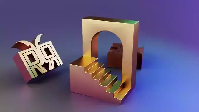 Sunlit Arch Stair Decor