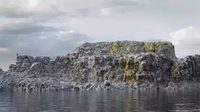 Sharp Cliff PBR Scan F