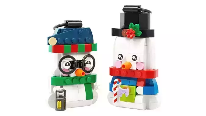 TwindBricks3D - 40812 Snowman Ornaments