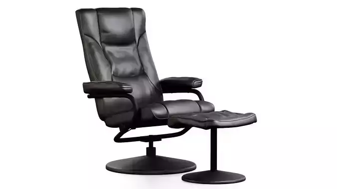 Leather Recliner Chair with Footrest
