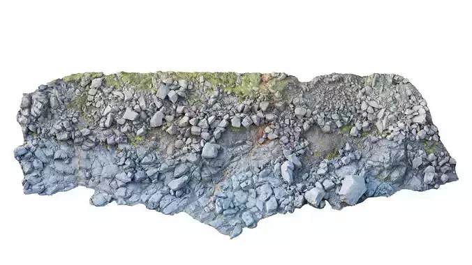 Rocks Stones Shore River PBR Scan