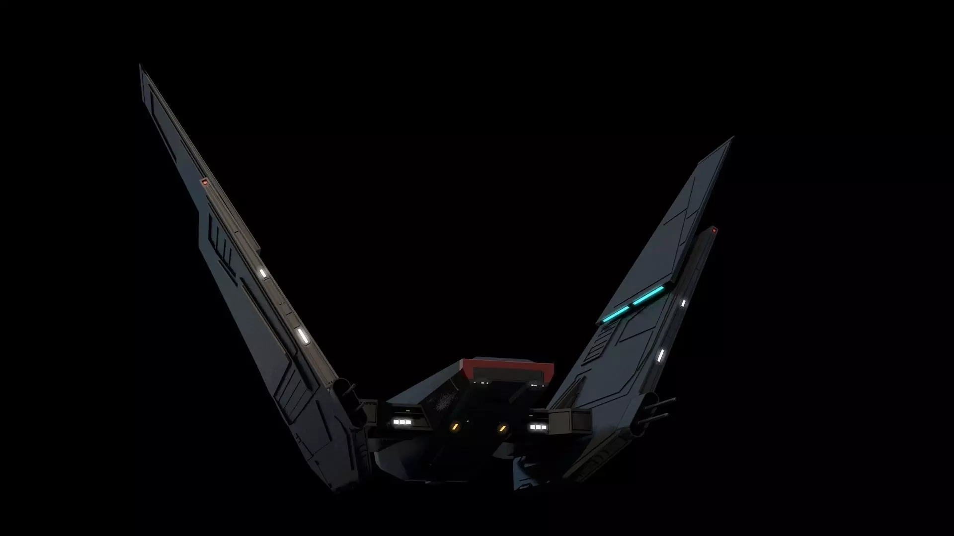 Kylo Ren Command Shuttle Free low-poly 3D model