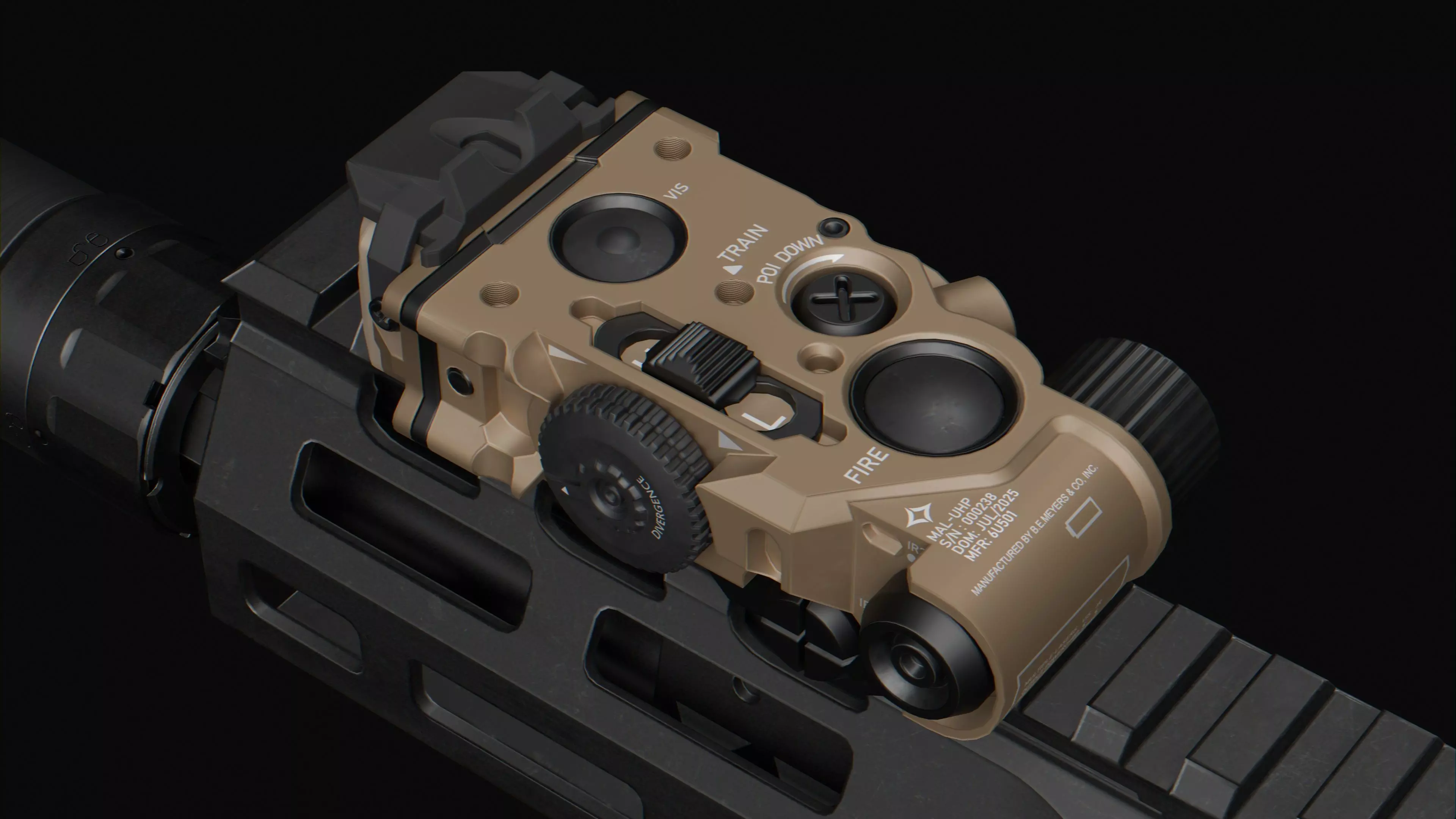 BE Meyers MALUHP Low-poly 3D model