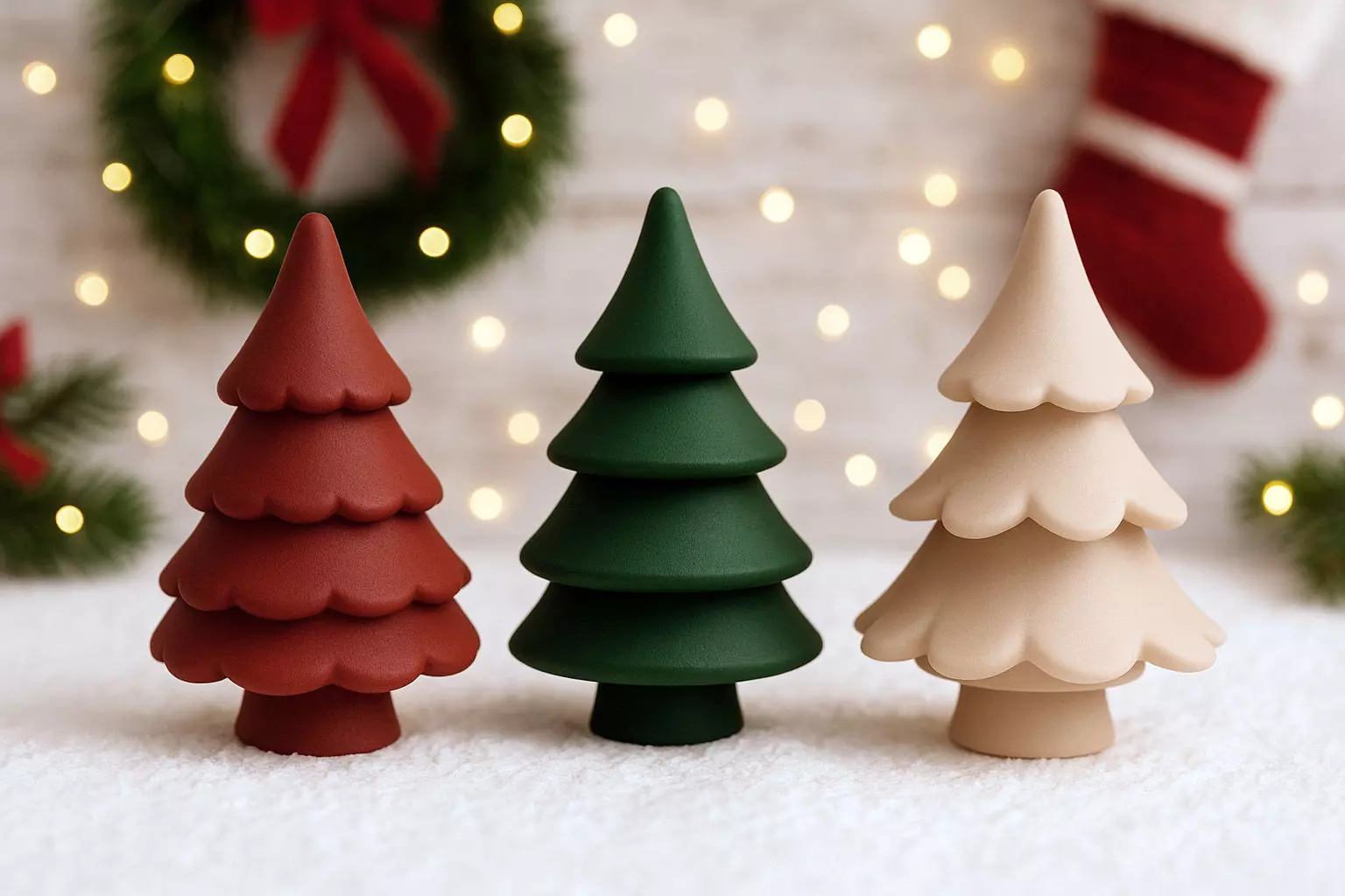 Christmas Tree Set STL Files for 3D Printing 3D print model