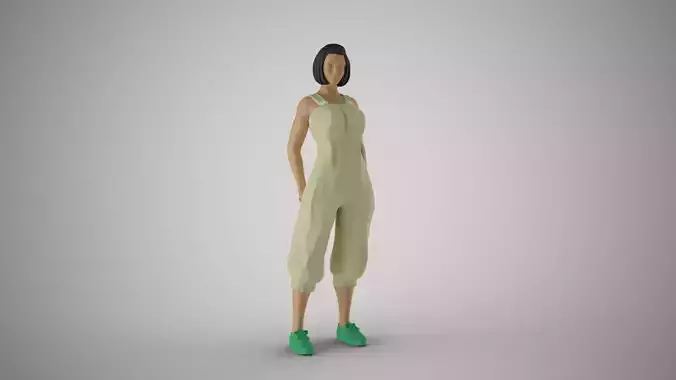 Woman Standing Upright