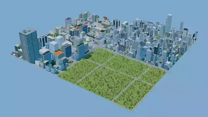 City Downtown Skyscraper Street 12 - DAY