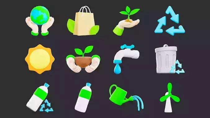 Lowpoly Eco Asset Pack