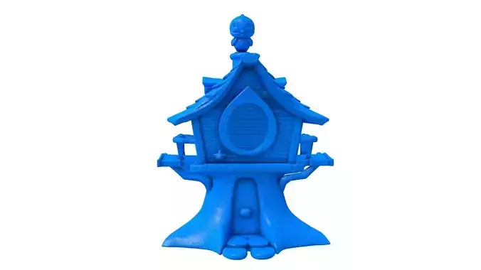 bird house -  bird house stl -  wooden bird house 