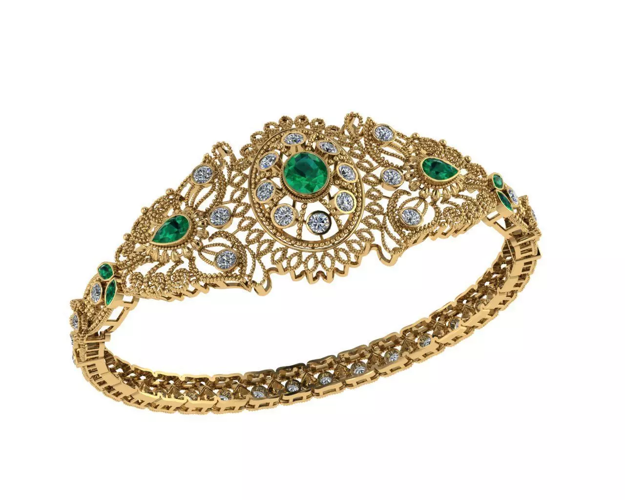 Indian Traditional Bracelets 3D print model