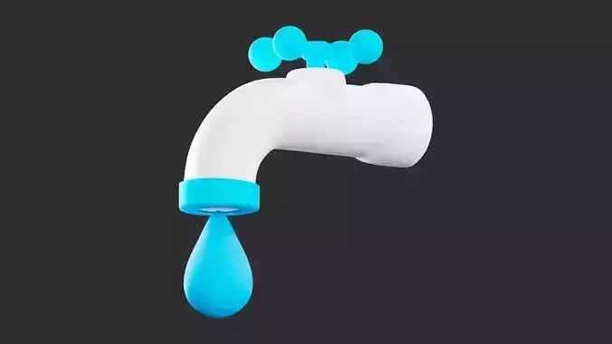 Low Poly Tap Water