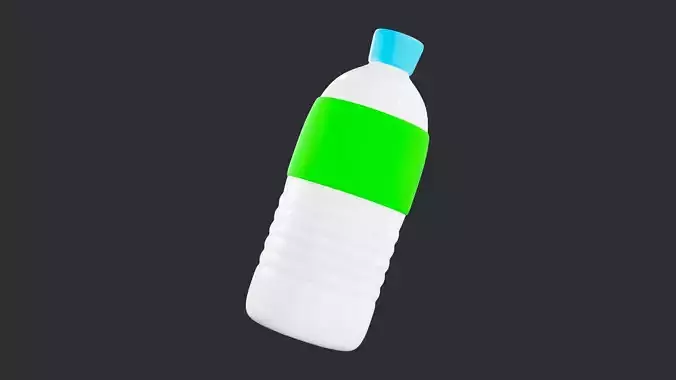 Low Poly Water Bottle