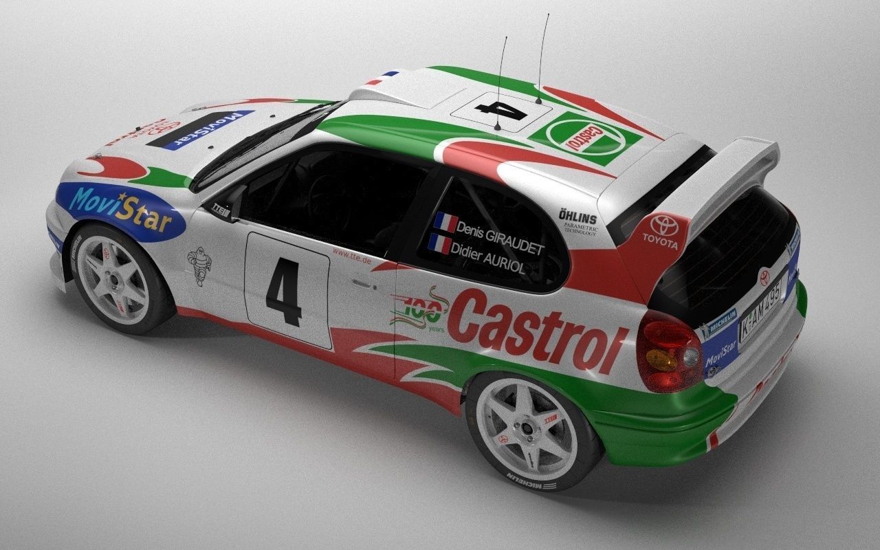 Toyota Corolla WRC 3D model_3