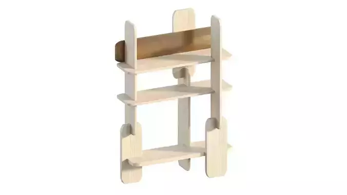 Hessentia Greffage Bookcase Wood Metal 14100 FN