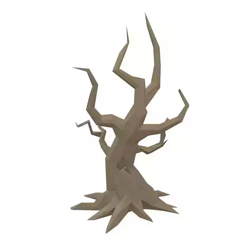 Low Poly Dead Tree v1 001