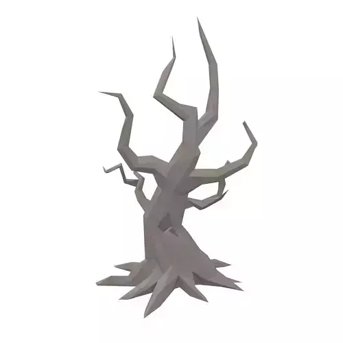Low Poly Dead Tree v1 002