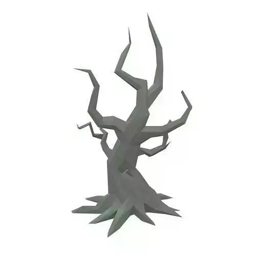 Low Poly Dead Tree v1 003