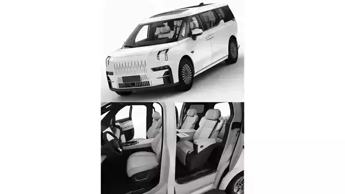 Pure electric luxury MPV