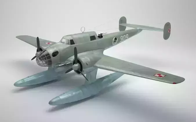 RWD-22 torpedo bomber 3D model