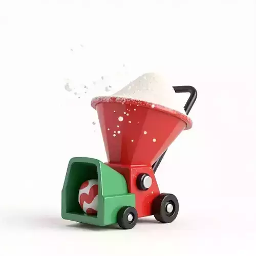 Christmas Snow Blower 3D Model Festive Winter Prop