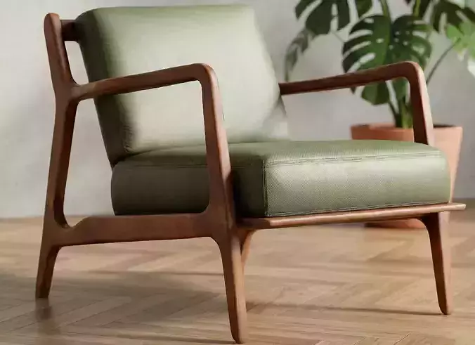 Wooden Lounge Chair