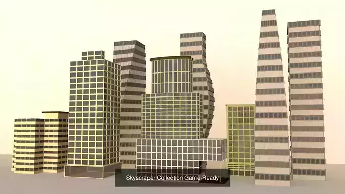 Premium Urban City Buildings Pack 6