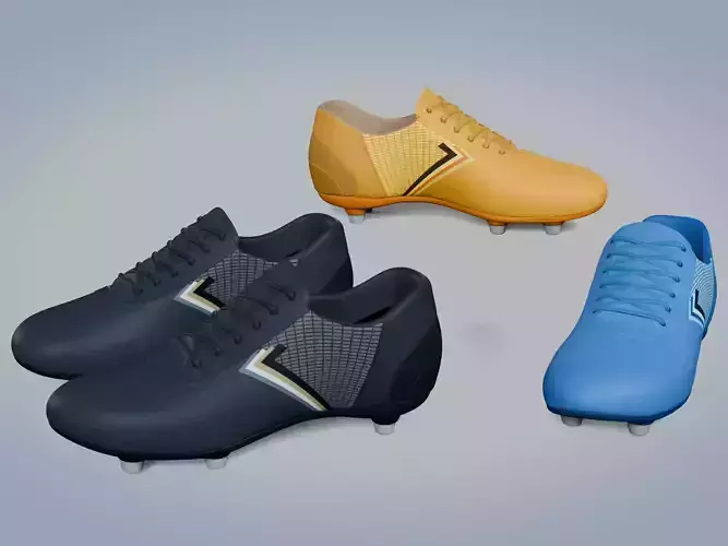 Generic Football Soccer Cleats Shoes -- Optimized for Animation