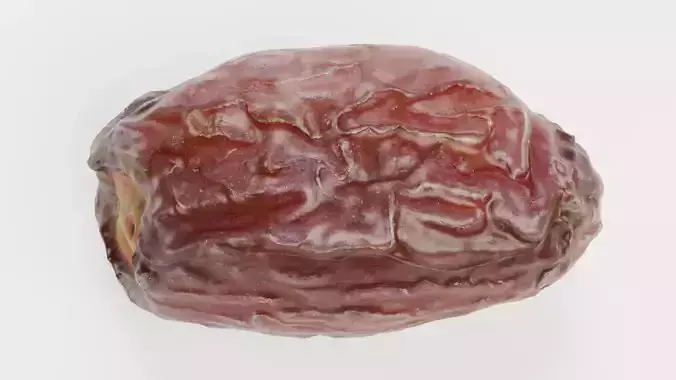 Dried Date - Realistic Fruit  3D model 5