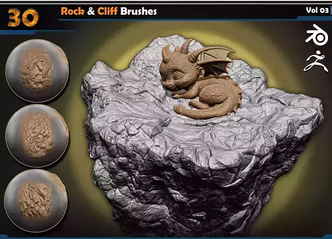 Rock - Cliff Brushes Vol 03