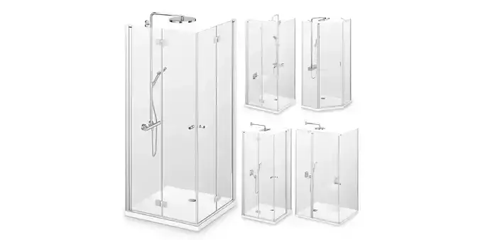 Radaway Nes Brushed Nickel Shower 3