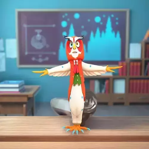 Elegant Owl Character model pack