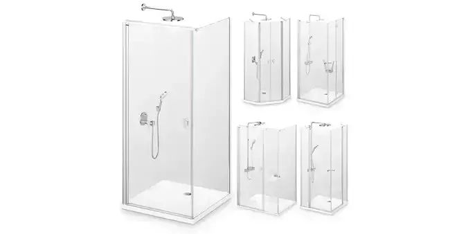 Radaway Nes Brushed Nickel Shower 4