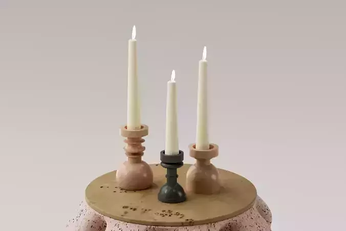 Set de candelabros - porta velas